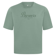 Milwaukee Brewers Levelwear Ethereal Oversized Luxe Signature Knit T-Shirt | MLB US