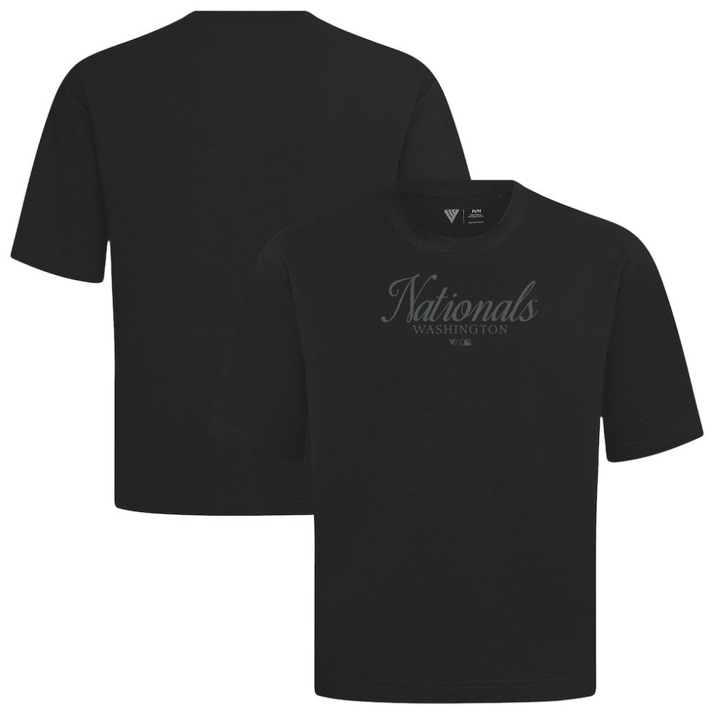 Washington Nationals Levelwear Ethereal Oversized Luxe Signature Knit T-Shirt | MLB On Sale