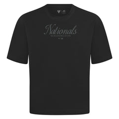 Washington Nationals Levelwear Ethereal Oversized Luxe Signature Knit T-Shirt | MLB On Sale