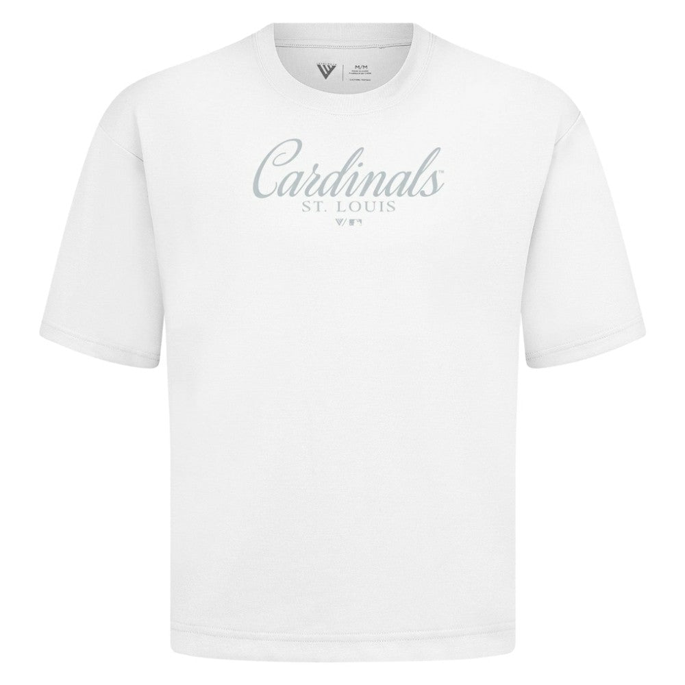 St. Louis Cardinals Levelwear Ethereal Oversized Luxe Signature Knit T-Shirt | MLB US
