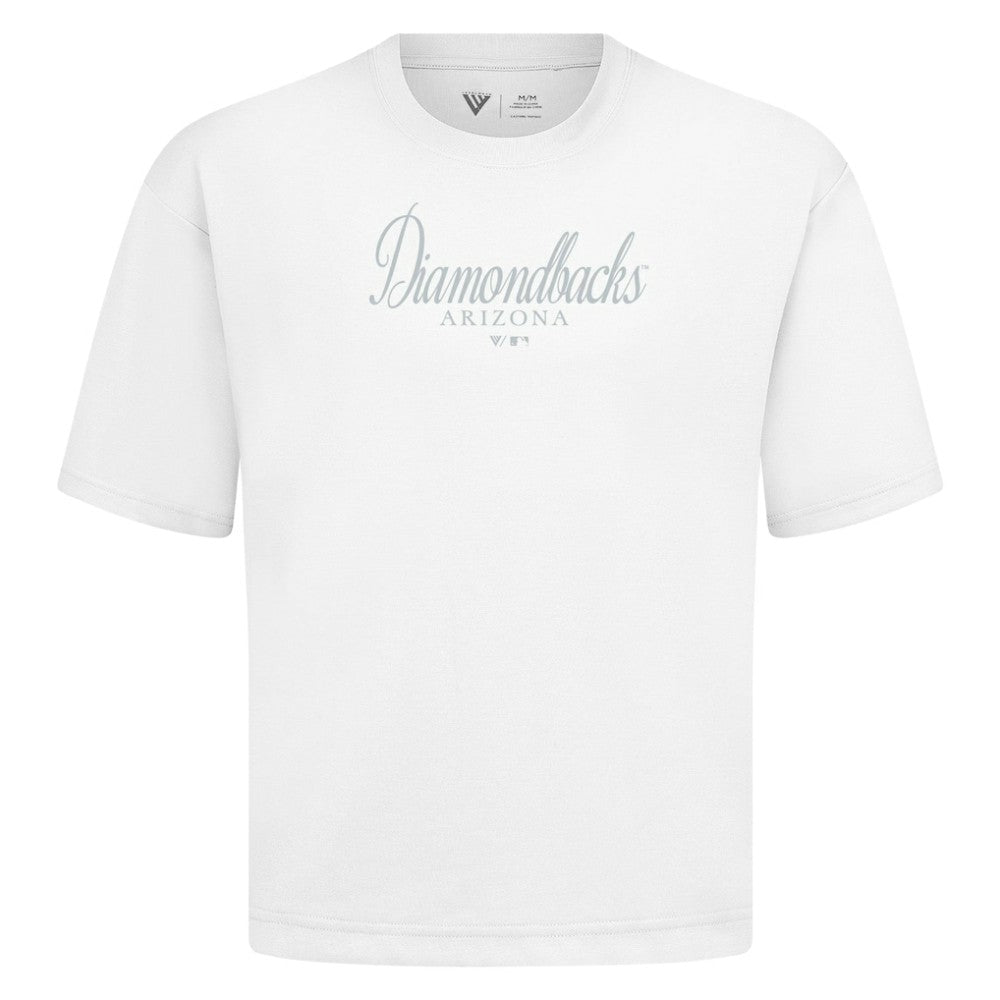 Arizona Diamondbacks Levelwear Ethereal Oversized Luxe Signature Knit T-Shirt | MLB Sale