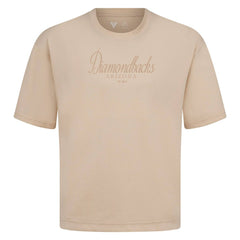 Arizona Diamondbacks Levelwear Ethereal Oversized Luxe Signature Knit T-Shirt | MLB Shop