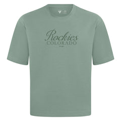 Colorado Rockies Levelwear Ethereal Oversized Luxe Signature Knit T-Shirt | MLB Online