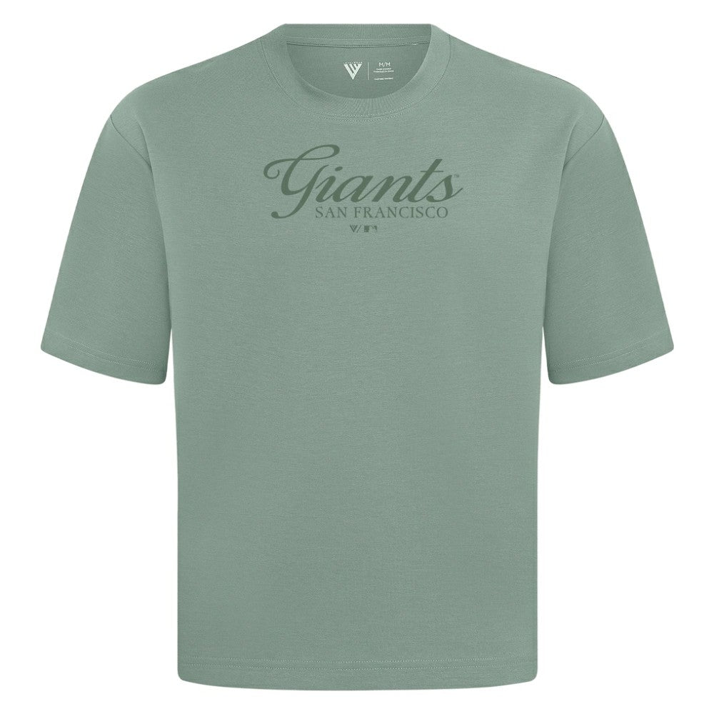 San Francisco Giants Levelwear Ethereal Oversized Luxe Signature Knit T-Shirt | MLB Outlet