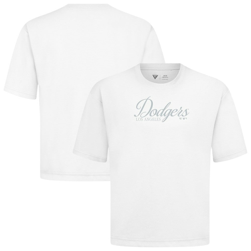 Los Angeles Dodgers Levelwear Ethereal Oversized Luxe Signature Knit T-Shirt | MLB US