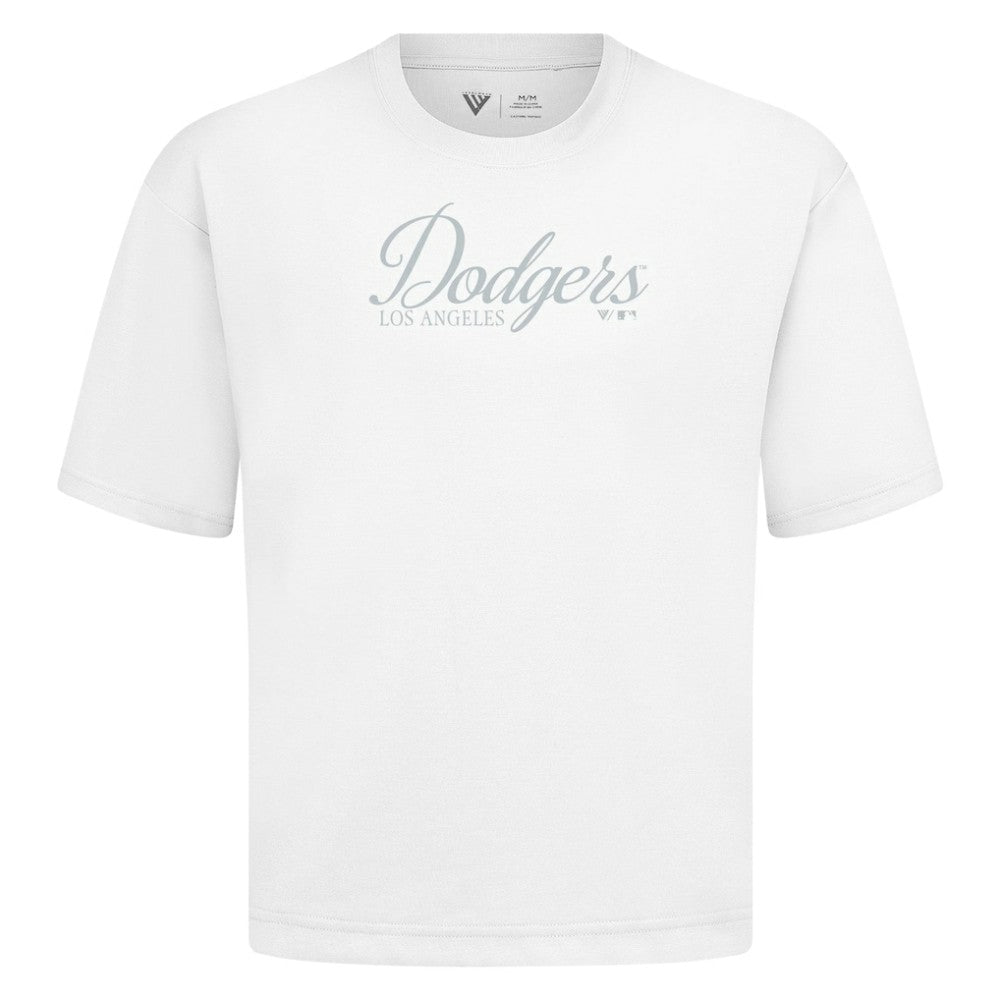 Los Angeles Dodgers Levelwear Ethereal Oversized Luxe Signature Knit T-Shirt | MLB US