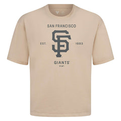 San Francisco Giants Levelwear Crossway Oversized Luxe Signature Knit T-Shirt | MLB New