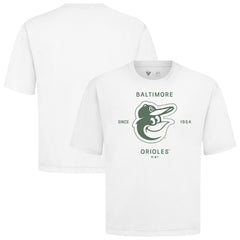 Baltimore Orioles Levelwear Crossway Oversized Luxe Signature Knit T-Shirt | MLB On Sale