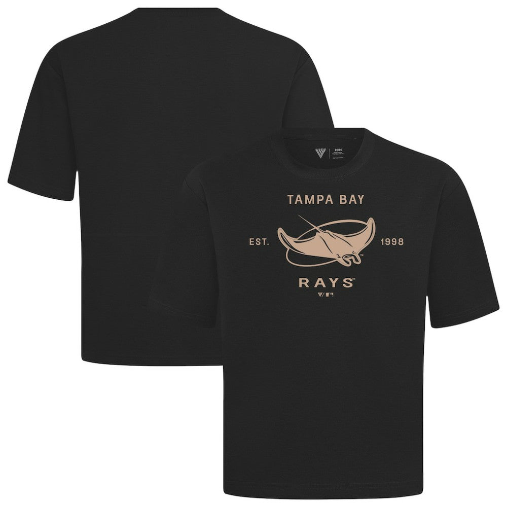 Tampa Bay Rays Levelwear Crossway Oversized Luxe Signature Knit T-Shirt | MLB On Sale