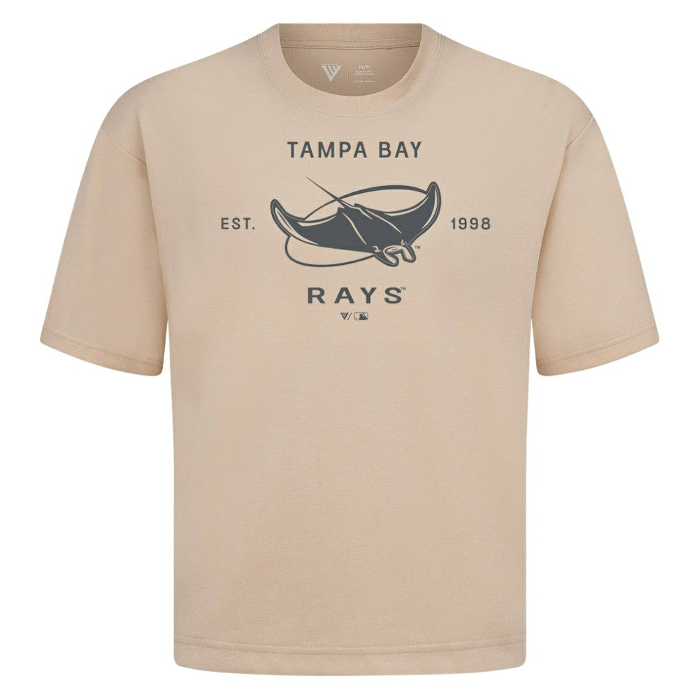 Tampa Bay Rays Levelwear Crossway Oversized Luxe Signature Knit T-Shirt | MLB Online