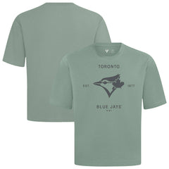 Toronto Blue Jays Levelwear Crossway Oversized Luxe Signature Knit T-Shirt | MLB For sale