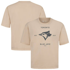 Toronto Blue Jays Levelwear Crossway Oversized Luxe Signature Knit T-Shirt | MLB Sale