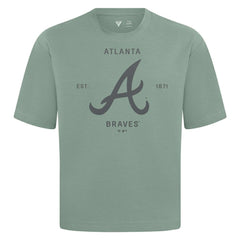 Atlanta Braves Levelwear Crossway Oversized Luxe Signature Knit T-Shirt | MLB Sale