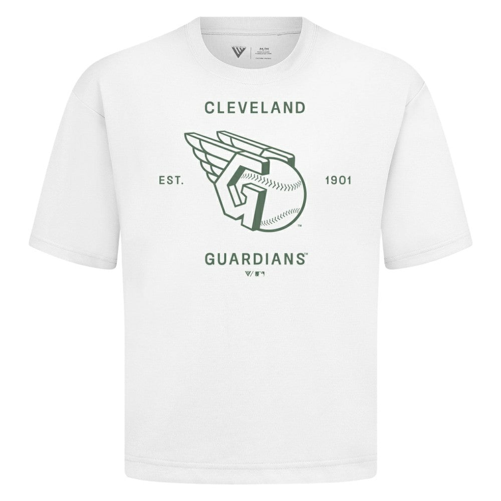 Cleveland Guardians Levelwear Crossway Oversized Luxe Signature Knit T-Shirt | MLB Near me