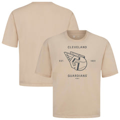 Cleveland Guardians Levelwear Crossway Oversized Luxe Signature Knit T-Shirt | MLB Shop