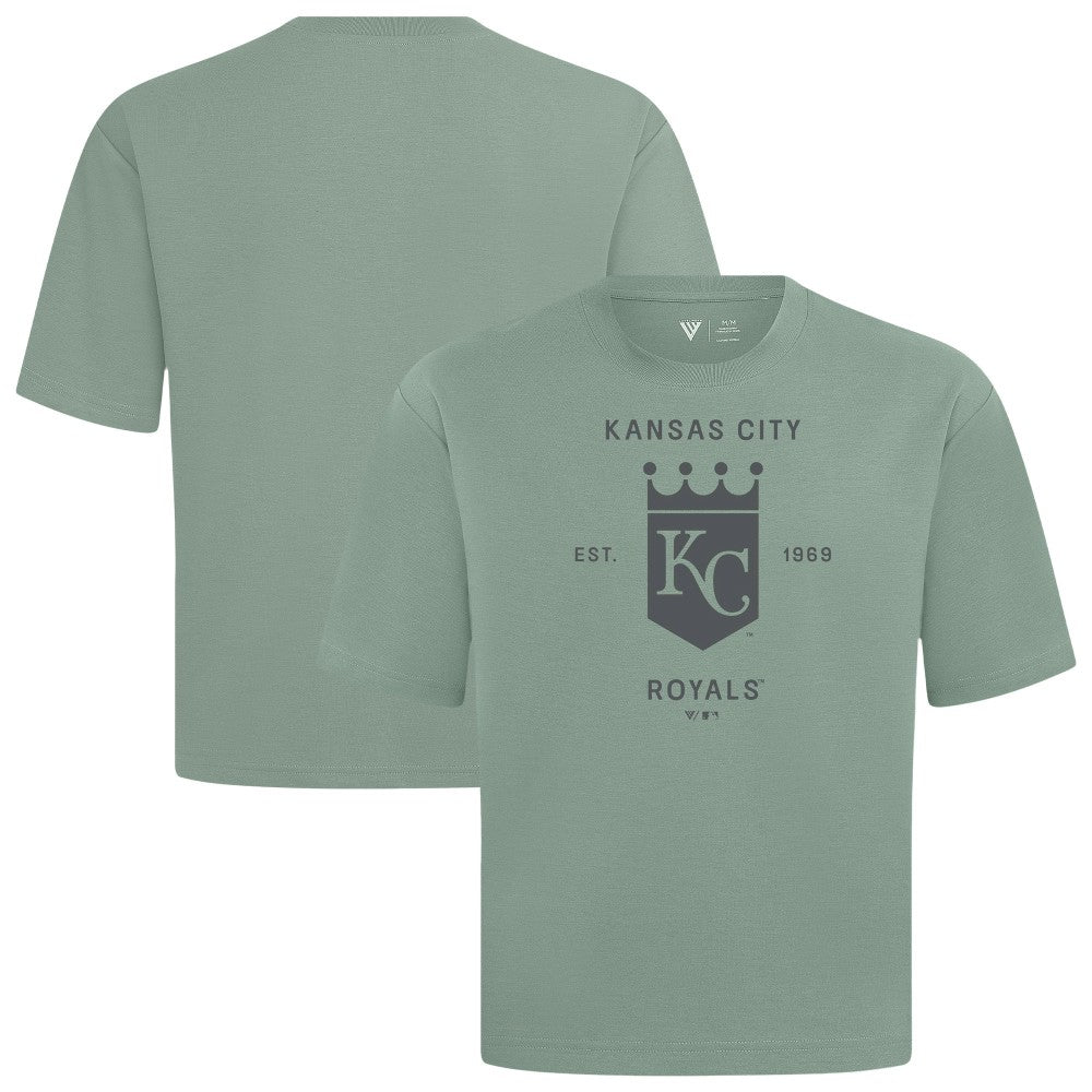 Kansas City Royals Levelwear Crossway Oversized Luxe Signature Knit T-Shirt | MLB Discount