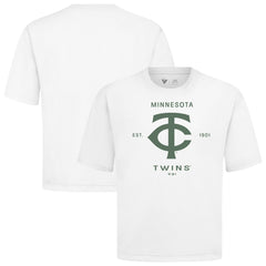 Minnesota Twins Levelwear Crossway Oversized Luxe Signature Knit T-Shirt | MLB Shop