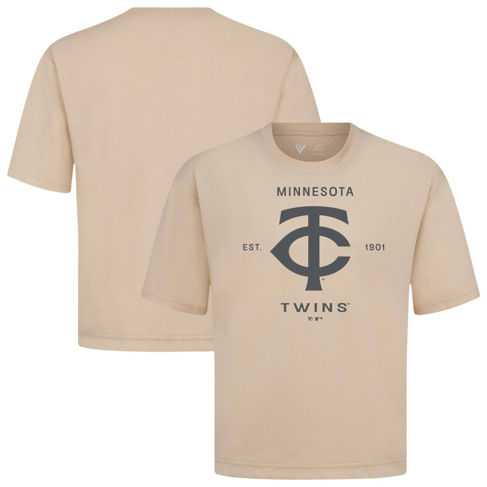 Minnesota Twins Levelwear Crossway Oversized Luxe Signature Knit T-Shirt | MLB Near me
