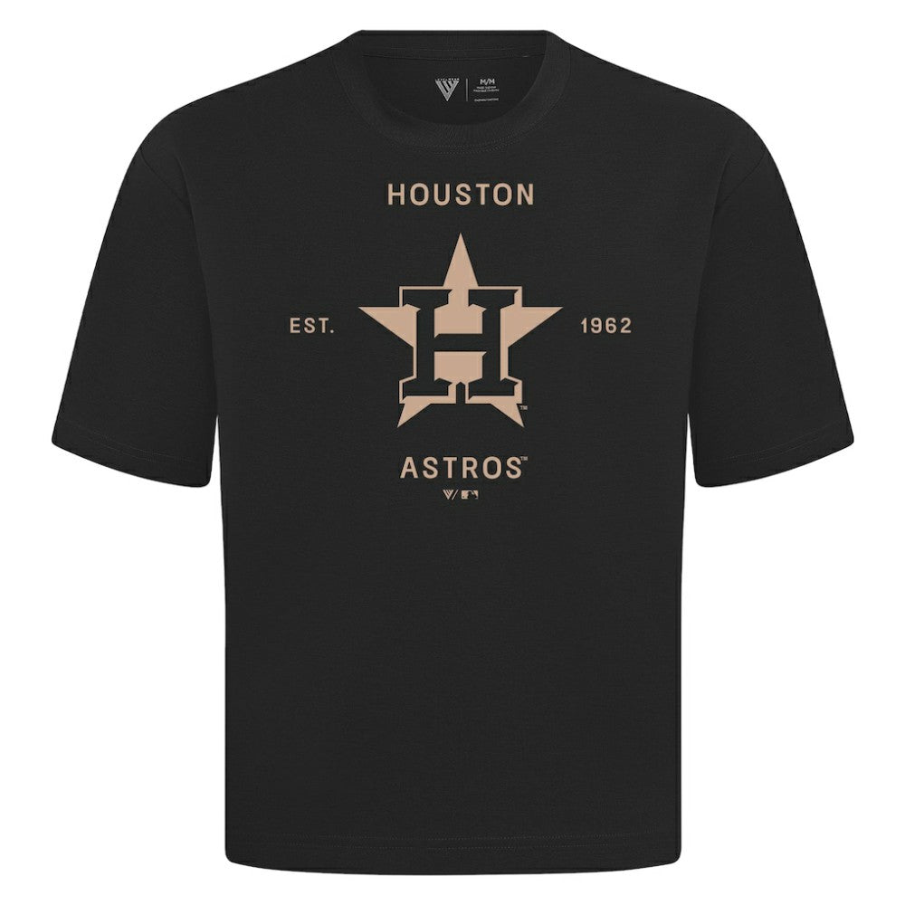 Houston Astros Levelwear Crossway Oversized Luxe Signature Knit T-Shirt | MLB On Sale