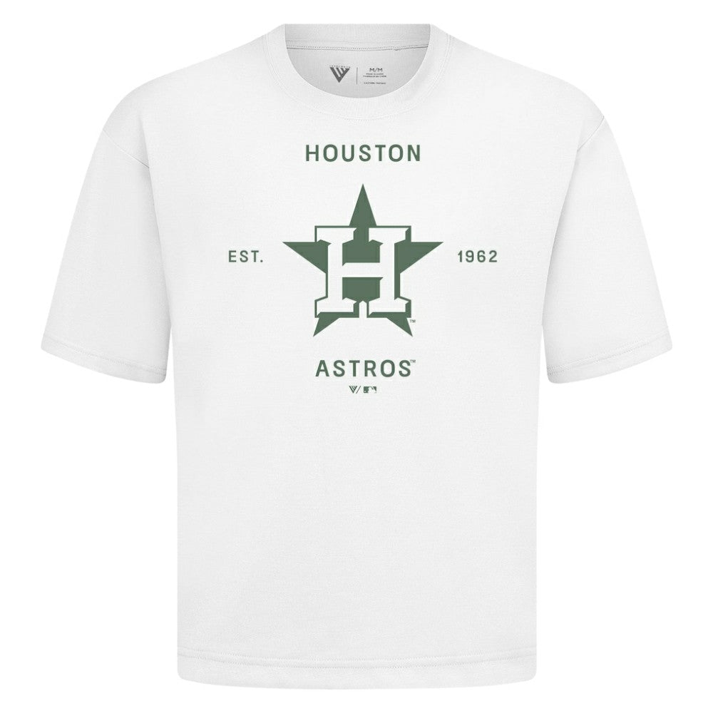 Houston Astros Levelwear Crossway Oversized Luxe Signature Knit T-Shirt | MLB On Sale