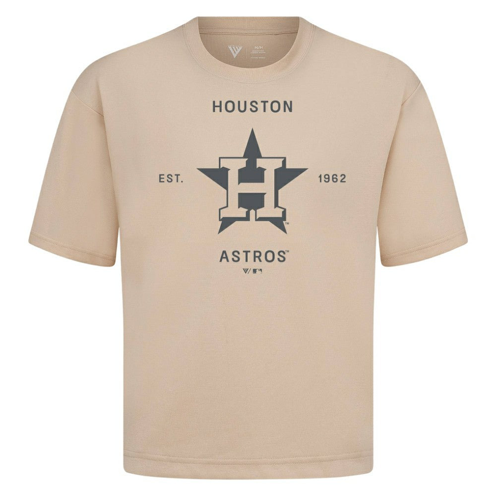 Houston Astros Levelwear Crossway Oversized Luxe Signature Knit T-Shirt | MLB US