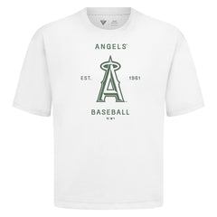 Los Angeles Angels Levelwear Crossway Oversized Luxe Signature Knit T-Shirt | MLB Online