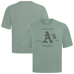 Athletics Levelwear Crossway Oversized Luxe Signature Knit T-Shirt | MLB For sale