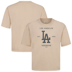 Los Angeles Dodgers Levelwear Crossway Oversized Luxe Signature Knit T-Shirt | MLB Online