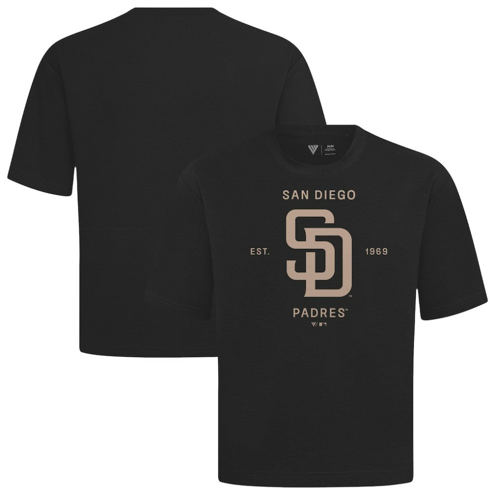 San Diego Padres Levelwear Crossway Oversized Luxe Signature Knit T-Shirt | MLB Discount