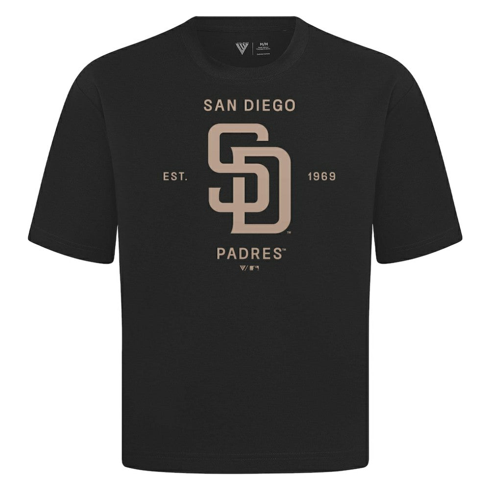San Diego Padres Levelwear Crossway Oversized Luxe Signature Knit T-Shirt | MLB Discount