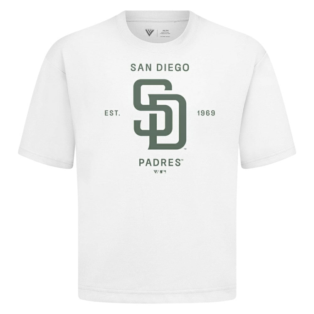San Diego Padres Levelwear Crossway Oversized Luxe Signature Knit T-Shirt | MLB Discount