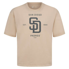 San Diego Padres Levelwear Crossway Oversized Luxe Signature Knit T-Shirt | MLB For sale