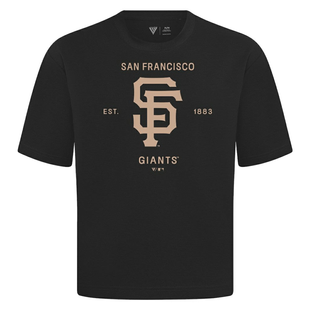 San Francisco Giants Levelwear Crossway Oversized Luxe Signature Knit T-Shirt | MLB Discount