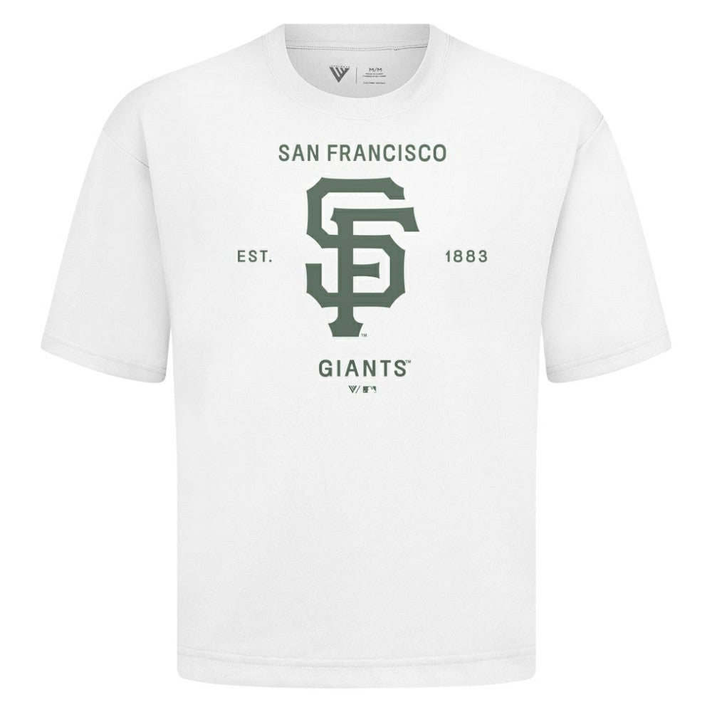 San Francisco Giants Levelwear Crossway Oversized Luxe Signature Knit T-Shirt | MLB US