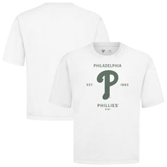 Philadelphia Phillies Levelwear Crossway Oversized Luxe Signature Knit T-Shirt | MLB Discount