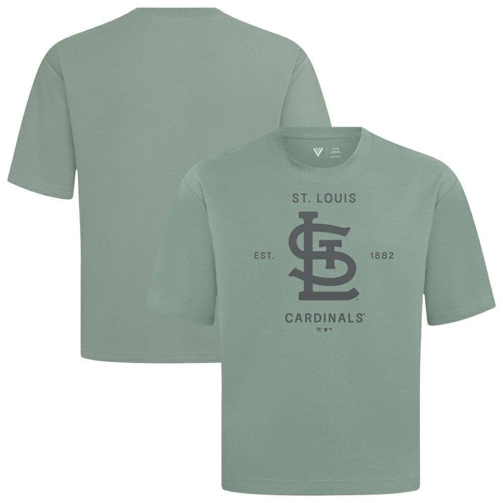 St. Louis Cardinals Levelwear Crossway Oversized Luxe Signature Knit T-Shirt | MLB Near me