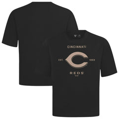 Cincinnati Reds Levelwear Crossway Oversized Luxe Signature Knit T-Shirt | MLB Near me