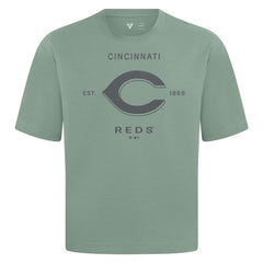 Cincinnati Reds Levelwear Crossway Oversized Luxe Signature Knit T-Shirt | MLB Near me