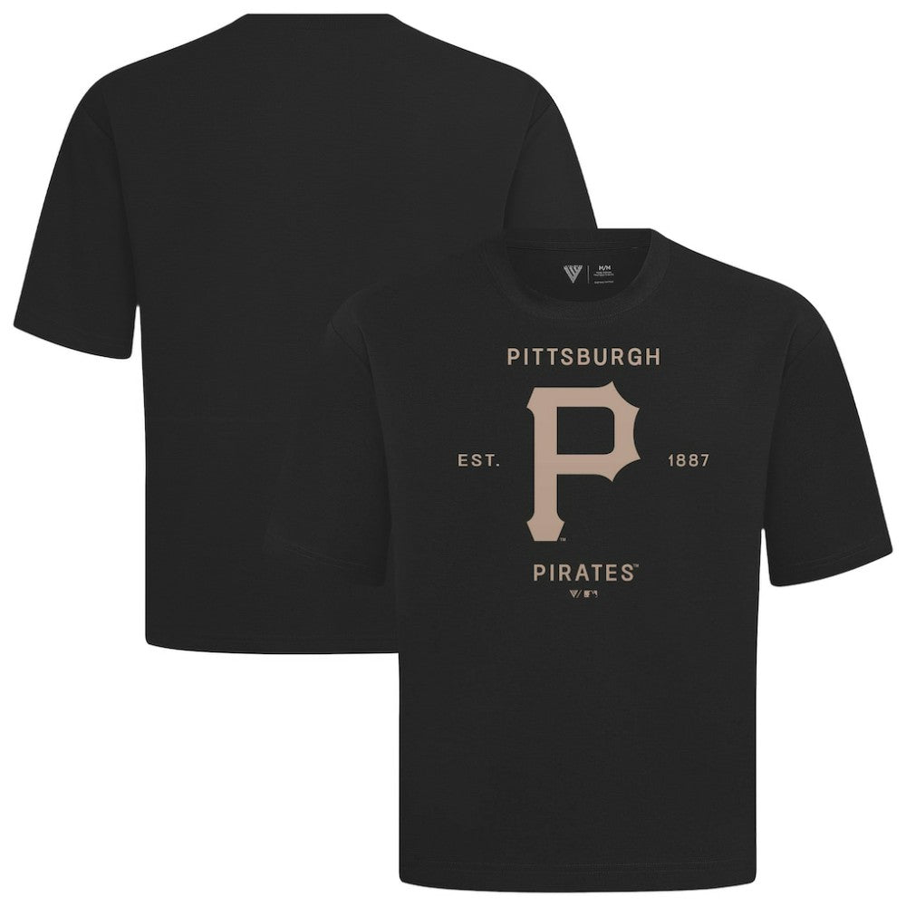 Pittsburgh Pirates Levelwear Crossway Oversized Luxe Signature Knit T-Shirt | MLB Near me
