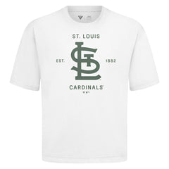 St. Louis Cardinals Levelwear Crossway Oversized Luxe Signature Knit T-Shirt | MLB US