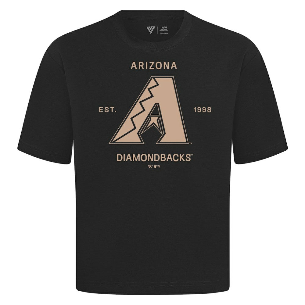 Arizona Diamondbacks Levelwear Crossway Oversized Luxe Signature Knit T-Shirt | MLB New