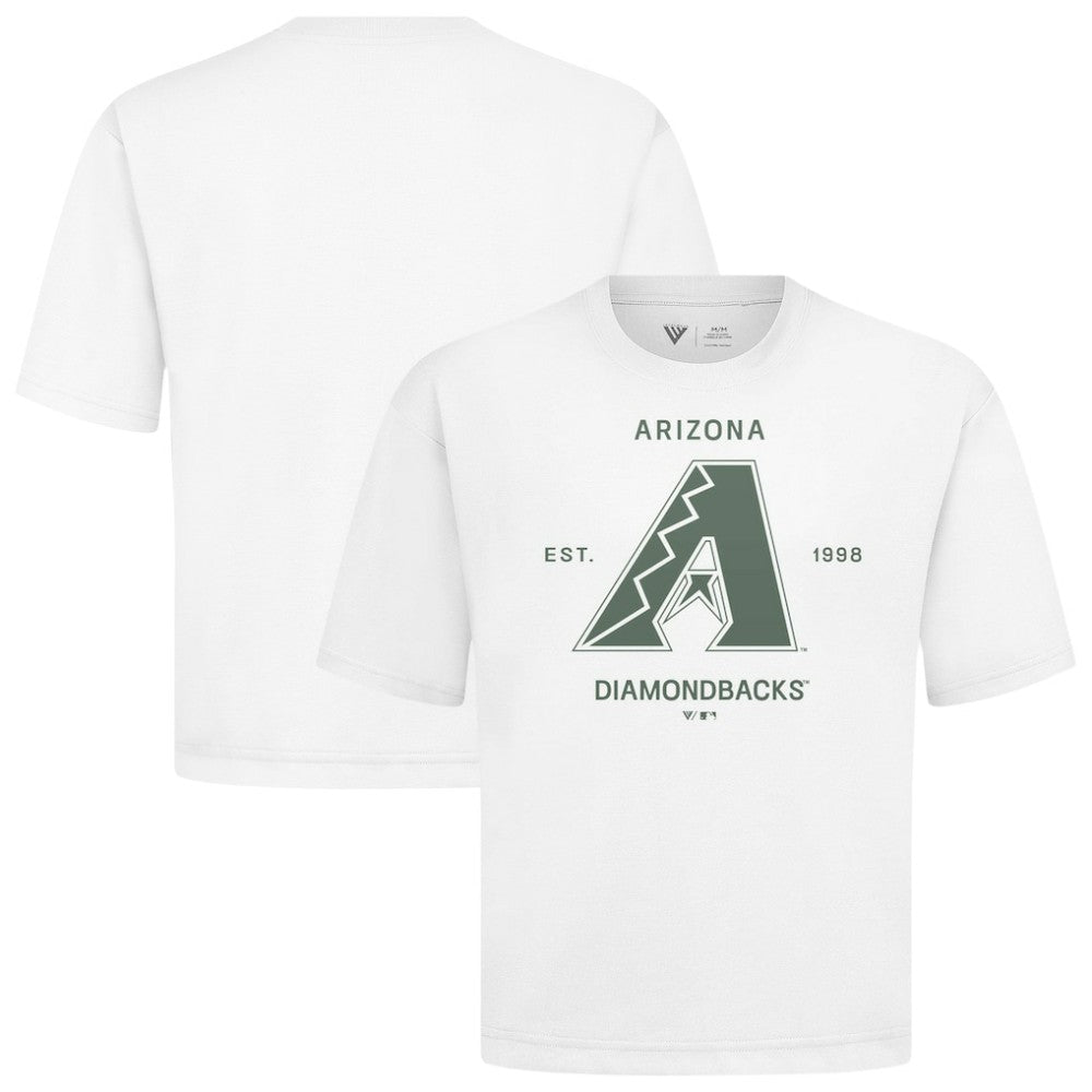 Arizona Diamondbacks Levelwear Crossway Oversized Luxe Signature Knit T-Shirt | MLB Discount