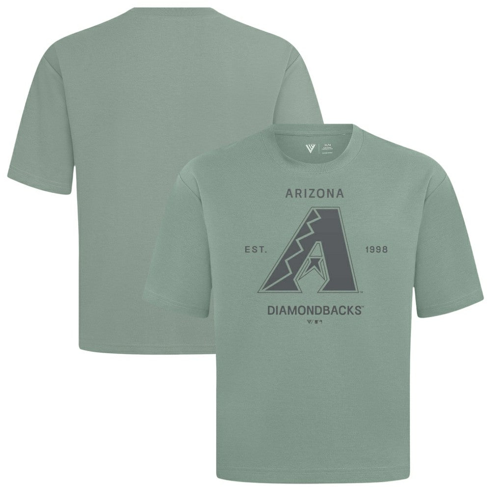 Arizona Diamondbacks Levelwear Crossway Oversized Luxe Signature Knit T-Shirt | MLB On Sale