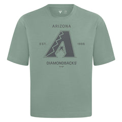 Arizona Diamondbacks Levelwear Crossway Oversized Luxe Signature Knit T-Shirt | MLB On Sale