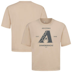 Arizona Diamondbacks Levelwear Crossway Oversized Luxe Signature Knit T-Shirt | MLB US
