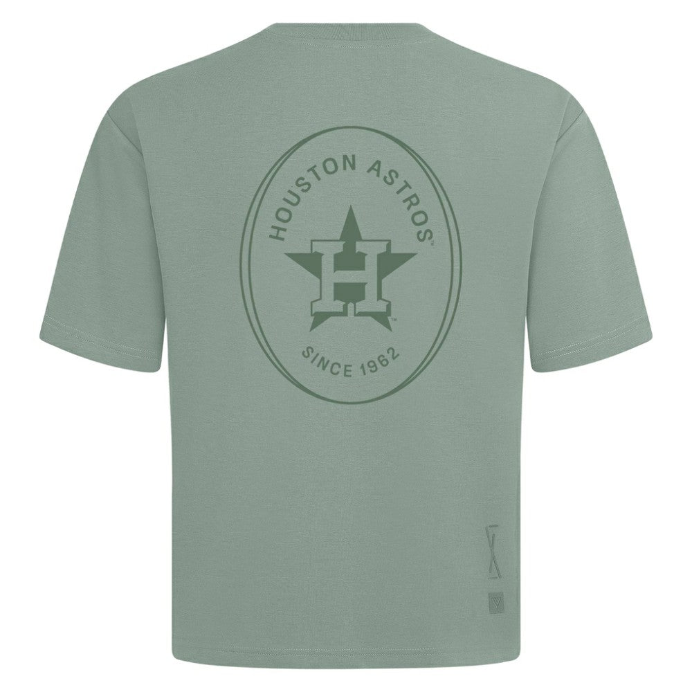 Houston Astros Levelwear Signet Oversized Luxe Signature Knit T-Shirt | MLB New