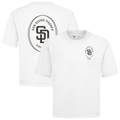 San Diego Padres Levelwear Signet Oversized Luxe Signature Knit T-Shirt | MLB New