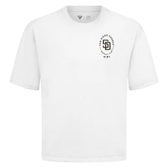 San Diego Padres Levelwear Signet Oversized Luxe Signature Knit T-Shirt | MLB New