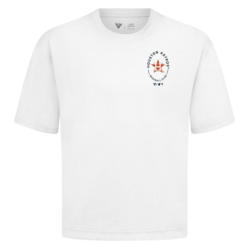 Houston Astros Levelwear Signet Oversized Luxe Signature Knit T-Shirt | MLB US