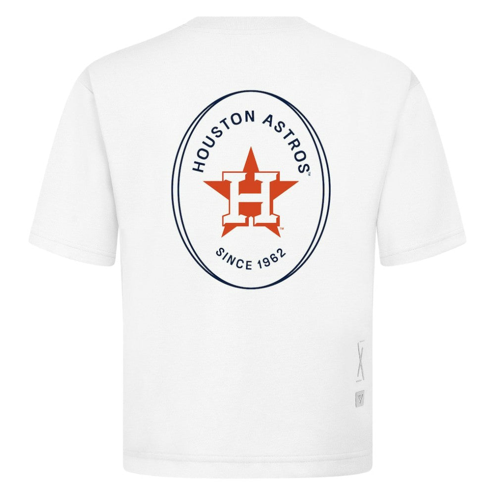 Houston Astros Levelwear Signet Oversized Luxe Signature Knit T-Shirt | MLB US